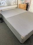 Double bed and mattress Double mattress and a double divan bed base. Mattress 19cm depth. Divan base has 2 empty drawers, and the base will be unclipped and separated into two lightweight halves. ** Headboard not included ** Needs to be collected on the first floor, and carried down one flight of stairs. Looking for pickup within the next 48 hours BN27 - removed for £99