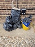 rubble ,plastic bags rubble,plastic bags ext RG22 - removed for £77