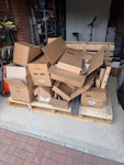 Solar install waste Wooden pallet, lots of boxes with bits and bobs in it, plastic pieces, etc. Client is away after tomorrow, so collection has to be done tomorrow at the latest. TN12 - removed for £125