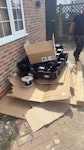 Packaging Plastic, cardboard, cables, Wooden pallet, TN5 - removed for £93