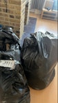 20 bin bags household waste kitchen waste , utensils , bedding TW3 - removed for £156