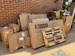 Cardboard boxes & packing Van load of cardboard, packaging and one wooden pallet. RH17 - removed for £214