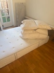 Mattress, Duvet and Junk 1 double mattress
4 pillows
1 bag of rubbish
1 box of recycling
Few old small kitchen tiles TW9 - removed for £117