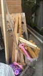 Wood and other rubbish mainly wood from a garden project, 2x3 timbers and osb boards. also there is garden gazebo and glass table. there are other rubbish. E3 - removed for £130
