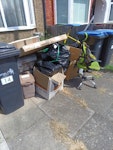rubbish 1 office chair
1 old scooter
1 box of books
1 old cardboard box
1 offcut of insulation board
1 old chest of drawers
2 bags of rubbish N9 - removed for £104
