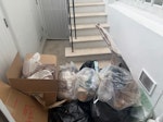 15 bags of rubbish 3 boxes in the basement W11 - removed for £83