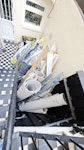 4 cubic mixed waste 4 cubic meter of rubble. mainly plasterboard and profiles from old stud wall, some doors from built in cabinets and 26swm of carpet and underlay. don't take the Correx sheets where the waste sits on. W9 - removed for £214