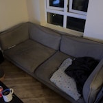 3 seater sofa Solid frame with 4 removable cushions and detachable legs N9 - removed for £99