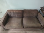 3 seater sofa 3 seater sofa that came with the flat. 190cm x 90cm x 60cm. Will fit in lift (I'm on the 2nd floor) Has fire label so can be re used or re sold N4 - removed for £91