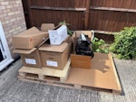 Packaging Wooden pallet, plastic, cables, cardboard BA13 - removed for £147