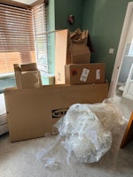 cardboards and a mattress collected by Welcroft Lee Logistics LTD