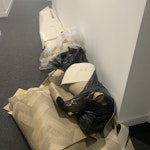Vinyl flooring waste Vinyl waste E3 - removed for £70