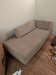 2 seat sofa The two cushions come off, but note that the base cushion is sewn to the bottom of the sofa. W1 - removed for £91