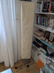 Range of bulky waste Tall lamp, metal shower shelves, old towel, old curtains, old and broken plates and bowls with packing SE15 - removed for £71