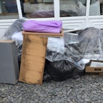 Interior work on house . General waste left from renovation. Bits & bobs reusable.
No bricks . FY8 - removed for £156