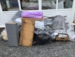 Interior work on house . General waste left from renovation.  Bits & bobs reusable.
No bricks . FY8 - removed for £156