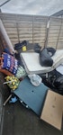 rubble and waste 1 small mattress aprox 10-12 blue waste sacks containing soil 10 general waste bags and basket ball stand BL3 - removed for £117