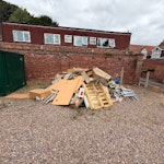 Office stuff old desks boxes Office clean up old desks broken up boxes some bags NG23 - removed for £335