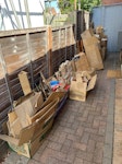 Big and medium cardboard boxes Big cardboard boxes from furniture packaging and medium boxes. Some of them are flattened. AL4 - removed for £156