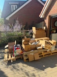 Wooden pallets and other waste Wooden pallets, boxes, and other solar installation waste. CM1 - removed for £176