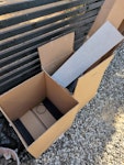 Old fireplace Around 12 bags of rubbish 5 or 6 are half fill with rubble, an old gas fire unused flue liner, cardboard and plasterboard KT22 - removed for £130