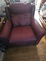 Leather Setee and Chair collected by Achut Ltd