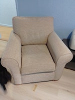 2 seater sofa and chair collected by Agent Waste