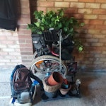 random, wheelchair + pots etc random junk. wheelchair is the main item. pots + house spray cans CM2 - removed for £71