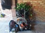 random, wheelchair + pots etc random junk. wheelchair is the main item. pots + house spray cans CM2 - removed for £71