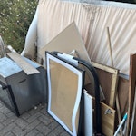 Mattress, oven, wood etc Please see pics. There is one mattress which I think is a double, an oven, and various bits of wood / picture frames etc. E5 - removed for £137