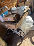2 seat sofa, bar chair, board 2 seats sofa, some boxes, bar chair, bicycle, and one wooden board to collect DA10 - removed for £130