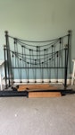 king size metal bed lovely king size metal bed, with all parts. slatted bed base. great condition Only getting rid of this because we’re moving house SW16 - removed for £0