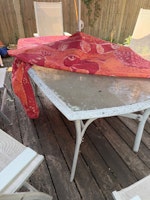 Shed items and table collected by Florin Vacaru