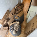 cardboard recycling Cardboard and paper. Will put in front of house for easy access from road. N1 - removed for £71