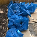 21 bags of soil, pots, tools 21 bags of soil - all individually liftable. Bamboo trellis. 2 plant pots with rubble in. old rusty garden tools (spade, hoe, hammer) and metal top of old shed. SW14 - removed for £214