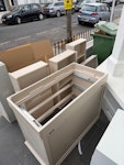 chest of drawers semi dissembled chest of drawers from Mama & Papas, week old, instructions and screws etc included SW6 - removed for £65