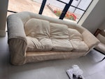 1 piece 3 seater Sofa Removal of Single piece of 3-seater sofa. 260cmx100cmx70cm appx TW3 - removed for £88