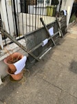 metal fence panels/staircase 2 metal fence panels, metal staircase rails/ steps, 2 metal sheets(v heavy), 3 large tiles, wood/board and 2 plant pots and a few random misc small items. basically everything in the pictures on the pavement outside the flat. 
Ready to be collected anytime on the pavement. pls only offer if you can collect by 18/8 Tue 13:00. thanks W3 - removed for £110