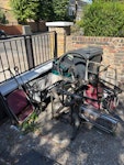 scrap waste (not the trolly) chairs and broken bbq and metal stand N19 - removed for £57
