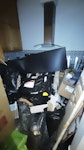 bathroom waste 2,5 cubic meter old tiles, basin, packaging, some MDF. approx 2.5cubic meter. W2 - removed for £235
