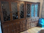 Cabinets Two vintage wall units, glass tops can be removed from the bottom cabinets ST5 - removed for £156