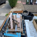 small load of rubbish one pallet and odd bits of wood and a big pond/plant pot BR1 - removed for £65