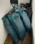 Wooden joist offcuts, plywood Wooden joist offcuts and old plywood, packed in waste bags: 7 × 50L bags + 6 × 120L bags. 
Some wood may contain nails. BR6 - removed for £130