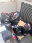 bags of recycable waste mostly are items that couldn't take away before moving home, and some paper boxes and plastic containers SE8 - removed for £71
