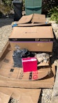 Solar install waste mainly cardboard/wood/polystyrene packaging but some off cuts of roof and electrical stuff all mixed inside the boxes. GL7 - removed for £100
