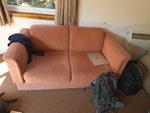 2sofas, 2 single bed frames, 3 2 sofas
1 exercise bike reclining
2 single bed frames (1 electric, 1 folding metal)
3 single mattresses
1 wicker chair (good condition)
1 folding wooden table
3 small pieces of wicker shelf units (freestanding) TW12 - removed for £321