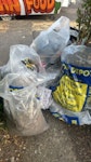 20 25 bags with general waste about 25 bags 2 small pieces of plaster  some chairs some garden waste around 8 bags with tiles shower tray WD6 - removed for £194