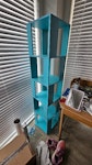 Tables, shelf, room divider Two bartop dining tables- shown side by side in photo. Each measures 115cm long x 100 cm high x 50 cm deep. One rotating book shelf, 158 cm high. One Ikea room divider. NW1 - removed for £130