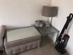 Household Carpet and underlay cuttings 
Hoover
2 x  coffee table 
Lamp SS15 - removed for £156