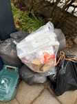 6 x bag, 1 desk and cardboard 6 bags of light packaging, one desk broken down and a few broken down cardboard boxes. Please do not contact if above £50 W4 - removed for £43